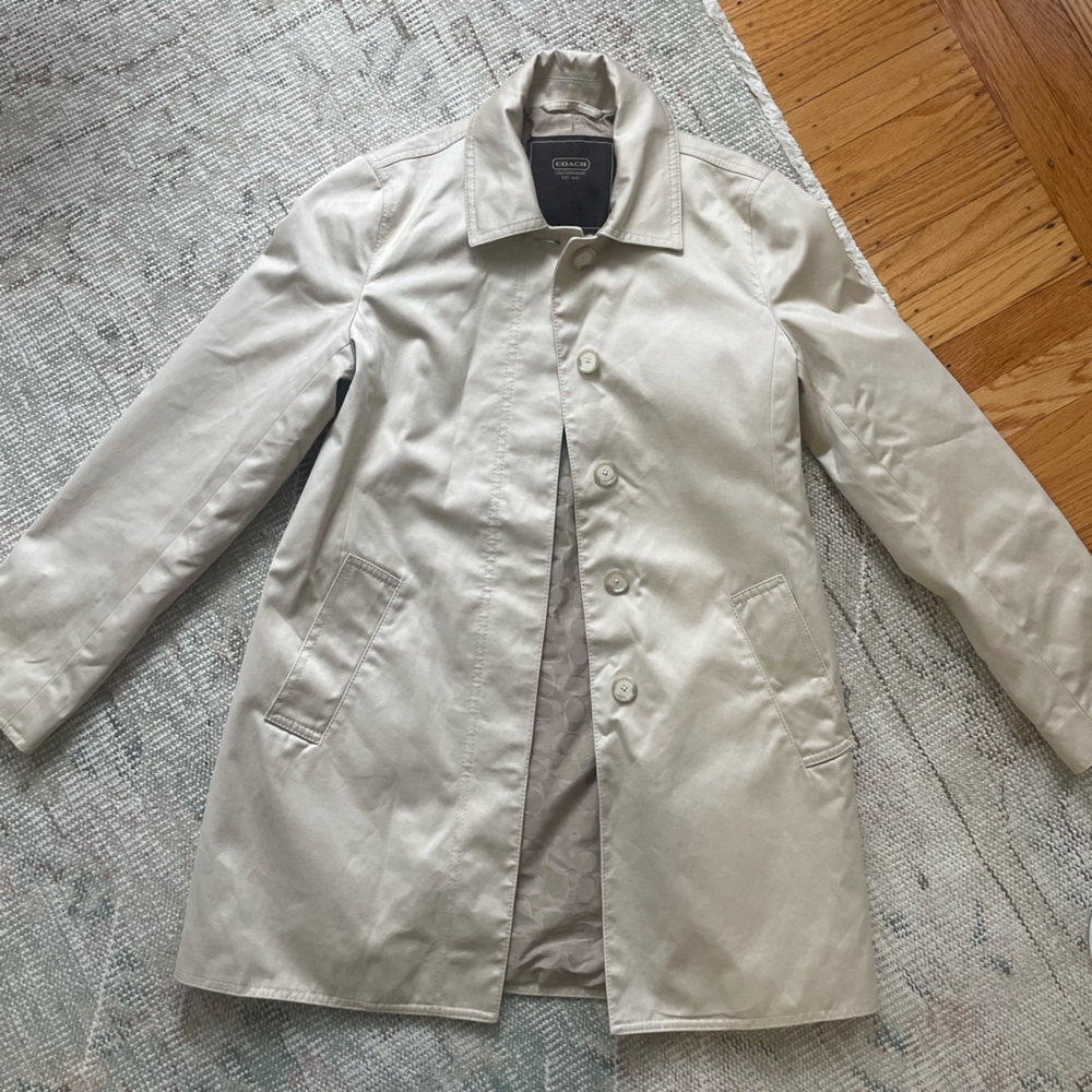 Coach Light Tan Trench Coat